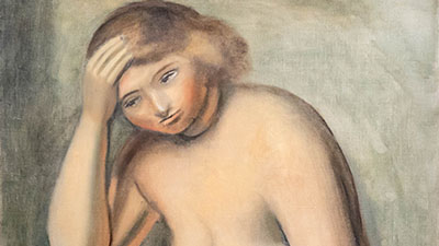 André Derain - Le Modèle Blond ( vers 1924 ) Huile sur toile 